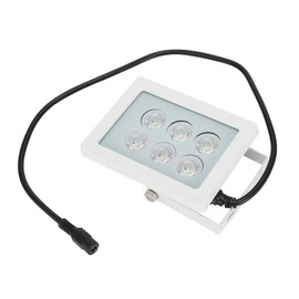 DC12V 6 LEDs White Fill Light IP66 Automatic Sensor Light for Security Surveillance Camera White Shell