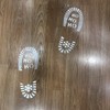 Antracita Christmas footprints Santa and reindeer templates