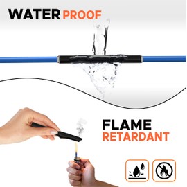 NeoWire Heat Shrink Tubing 1/4", 3:1 Ratio Shrink Tube Industrial and Marine Grade, Dual Wall Adhesive Lined Wire Shrink Wrap Tubing, 59 Feet Roll