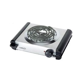 Premium Levella® Single Electric Burner Deluxe Stainless Steel body Metal drip pan 1000W