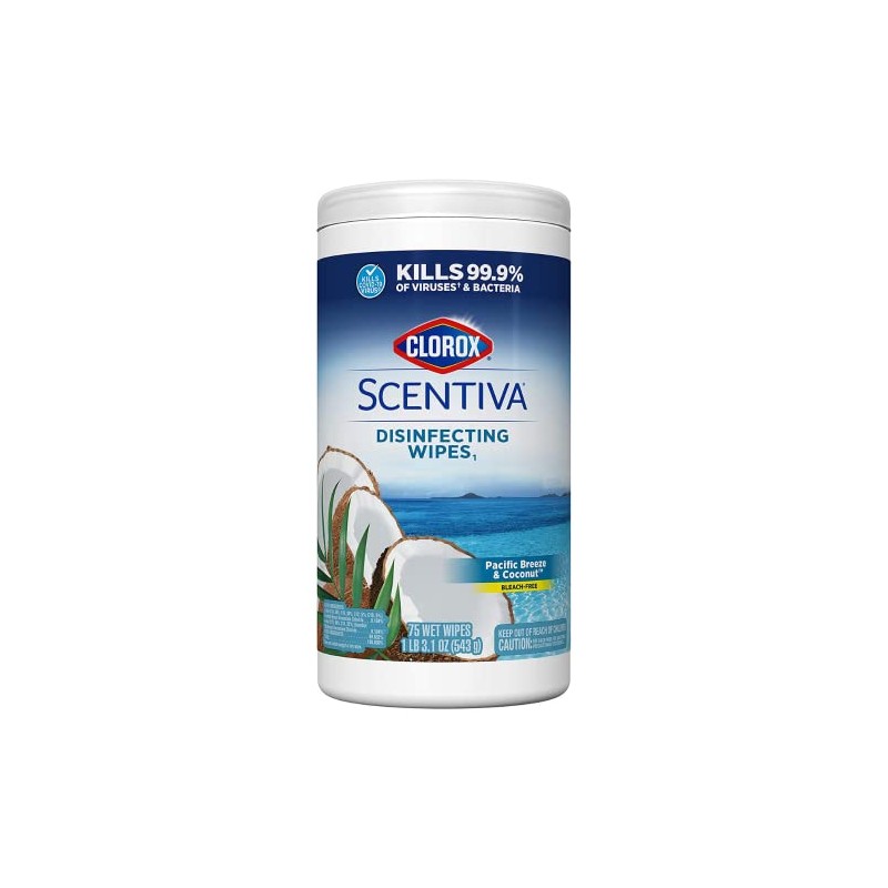 Clorox Scentiva Disinfecting Multi-Surface Cleaner Spray & Disinfecting Wipes, Pacific