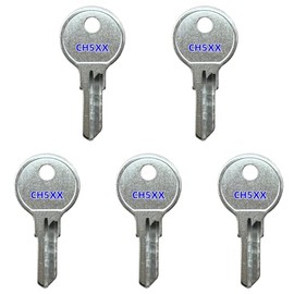 KeyPower (5) CH501 - CH550 Toolbox Keys For UWS Bauer Better Built Delta Husky, Used on Truck Tool Box Lock RV Trailer Boats, Pre-cut Key Code: CH513