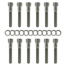 Automotive Authority SBF Stainless Steel Intake Manifold Bolt Kit for Ford Small Block 289 302 5.0L