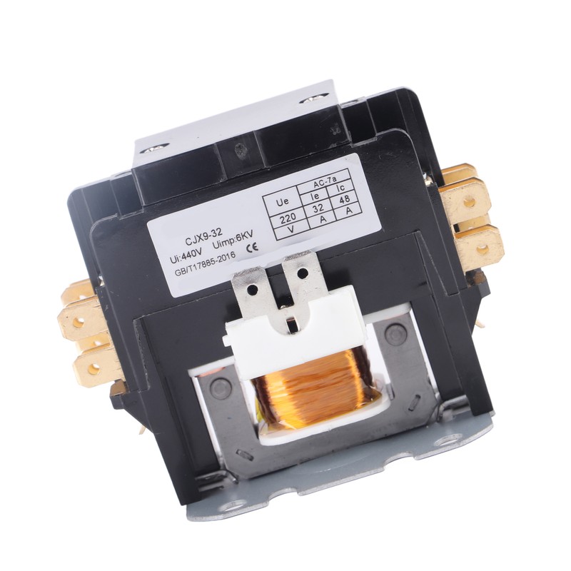 32A Air Conditioner Contactor Silver Alloy Contacts 2 Pole AC