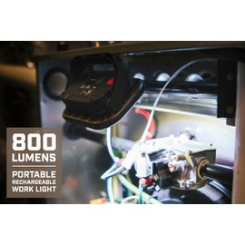 Spec Ops Tools Rechargeable LED Work Light, 800 Lumens, Waterproof, Magentic Base, 3 Light Modes, 3percent Donated to Veterans, SPEC-FLASHW