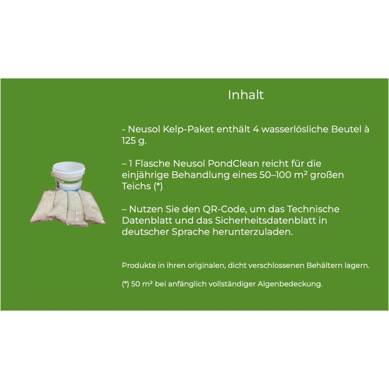 Neusol PondClean - Preventive Biological Treatment for Ponds, Lakes and