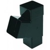 FLOPLAST 65mm Square 67 Degree Downpipe Branch - Black