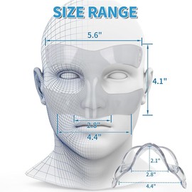 Aokesy Mascarilla Protector Nariz, Protector Facial de Baloncesto Transpirable para Hombres y Mujeres, Protector de Nariz para Deportes Transparente para Boxeo, Gimnasio, Fútbol