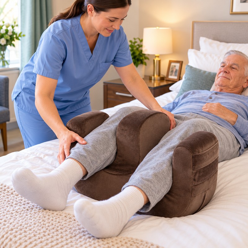 Patient Turning Pillow for Bedridden Elderly Care – U-Shaped Leg