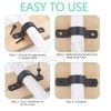 Keadic Black U-Clamps, Pipe Clamps for Indoor and Outdoor (25MM)