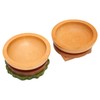 Hamburger Coaster Set Heat Insulation Cute Exquisite Wood Drink Coasters