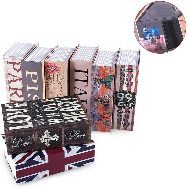 Security Box, Book-shaped Safe Box, Diversion Book Safe with Combination
