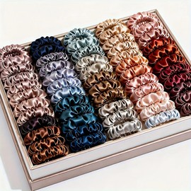 19pcs Thin Scrunchies