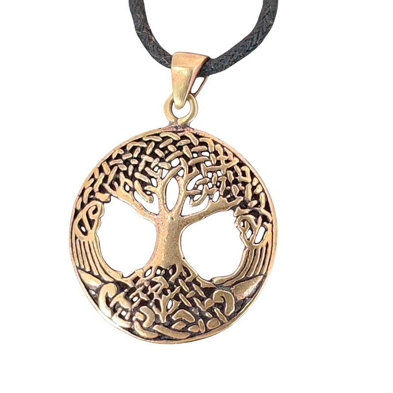 Kiss of Leather Tree of Life Pendant Bronze No. 49,