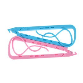 DOITOOL 2pcs Foldable Textbook Holder Book Support Clamp Book Stand Clip Book Stand for Desk Textbook Stand Adjustable Reading Bracket Book Holder for Reading Book Rest Rack Plastic Blue