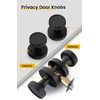 goldenwarm 1 Pack Black Interior Door Knobs, Zinc-Alloy Heavy Duty