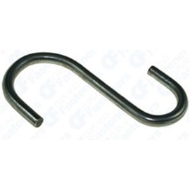 Clipsandfasteners 100 Galvanized S-Hooks - 3/16" x 3"