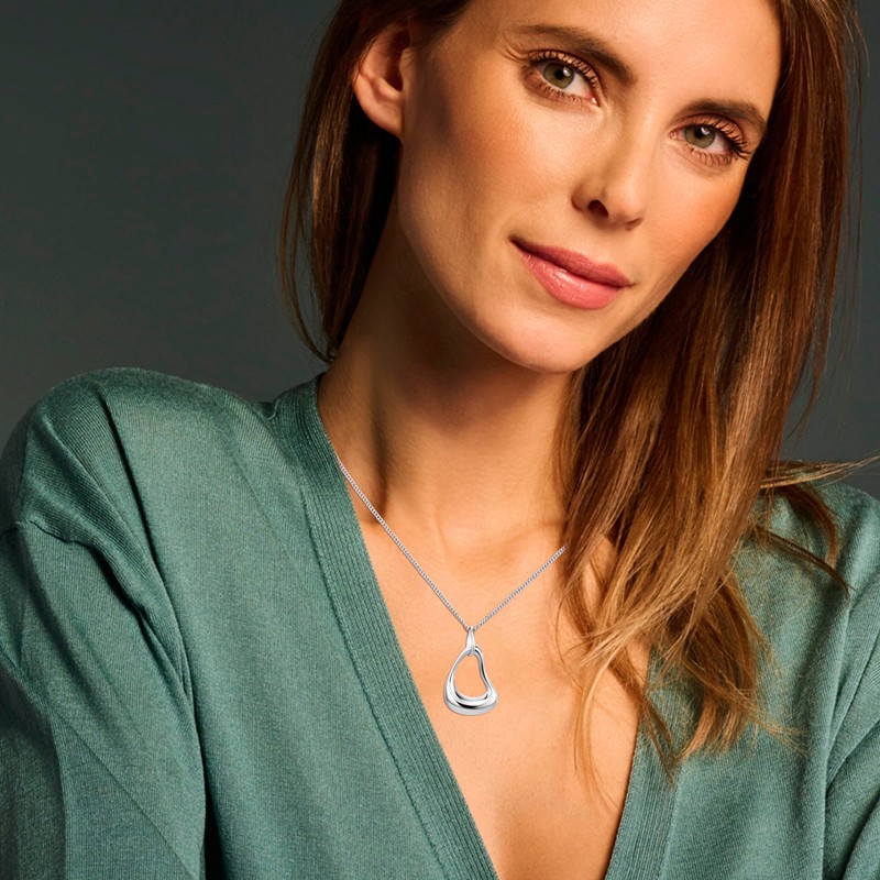 Miore Ladies 925 Sterling Silver Pendant with 45 cm Curb