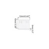 QUARKZMAN Port Blocker PP Locking USB Port/Dust PC Blocker White