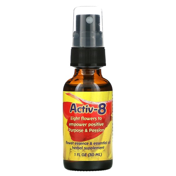 Activ-8, Flower Essence & Essential Oil, 1 fl oz (30 ml), Flower Essence Services