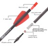NIKA ARCHERY Pernos para ballesta de 19 cm, con flechas