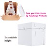 Huoshange Tall Cake Boxes for Tier Cakes,12x12x12 Inch [3 Pack