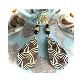 black gold Glittery Teardrop Earrings. Jewelry Earrings for Women #3298FE662