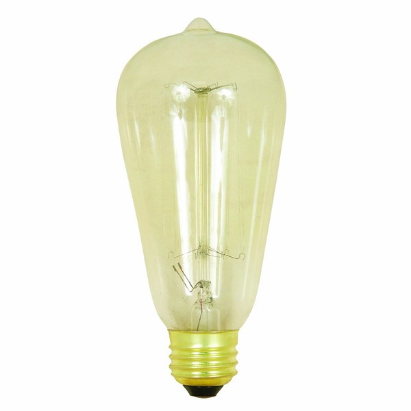 Feit Electric BP60ST19 60-Watt 120-Volt Vintage Style Bulb, Medium Base
