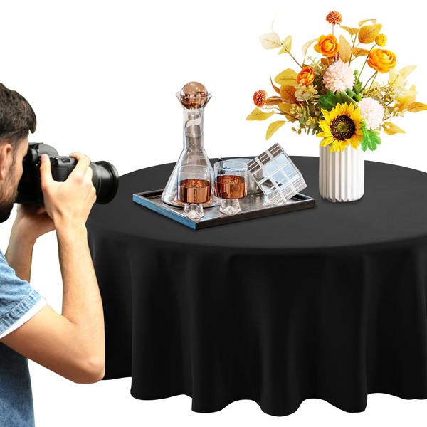 PULUZ 1x2m/3.28x6.56ft Black Thicken Black Photography Backdrop Cloth, Machine Washable
