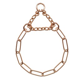 Sprenger Dog Necklace with Pull Chain 3 mm I CUROGAN Dog Collar for Longhaired Dog Breeds up to 55 kg (58 cm)