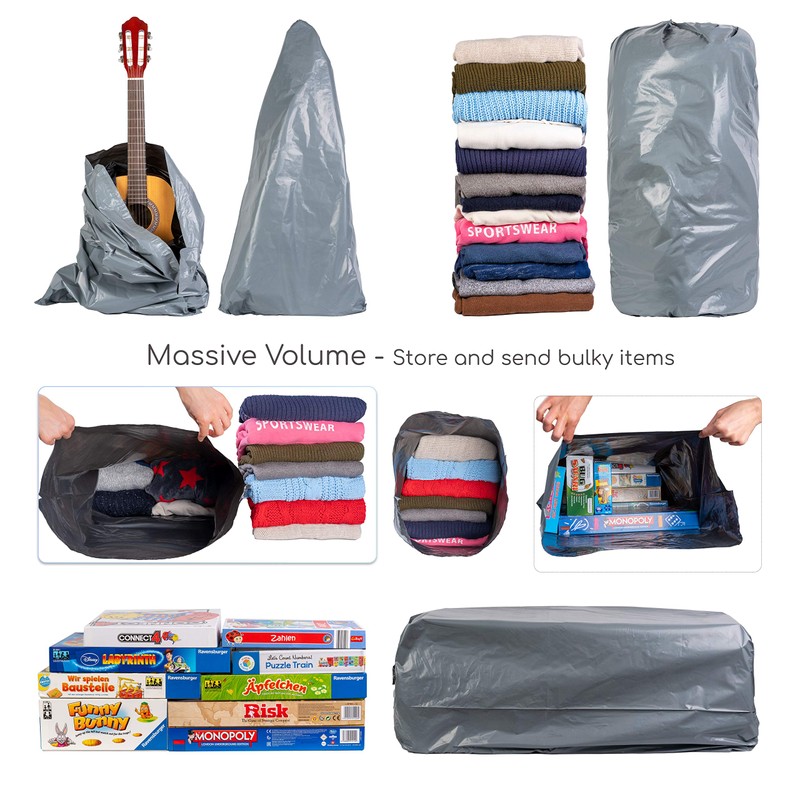 Large Mailing Bags Extra Strong Grey Mail Envelopes For Packaging