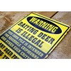 AmericanOutdoorsCo TIN SIGN "Warning Baiting Deer Is Ilegal" Humorous Made