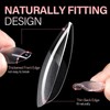 AILLSA Short Almond Nails 504PCS Half Matte Fake Nails Tips