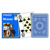 Modiano Poker 4 Jumbo Index 100% Plastic Playing Cards (Blue)