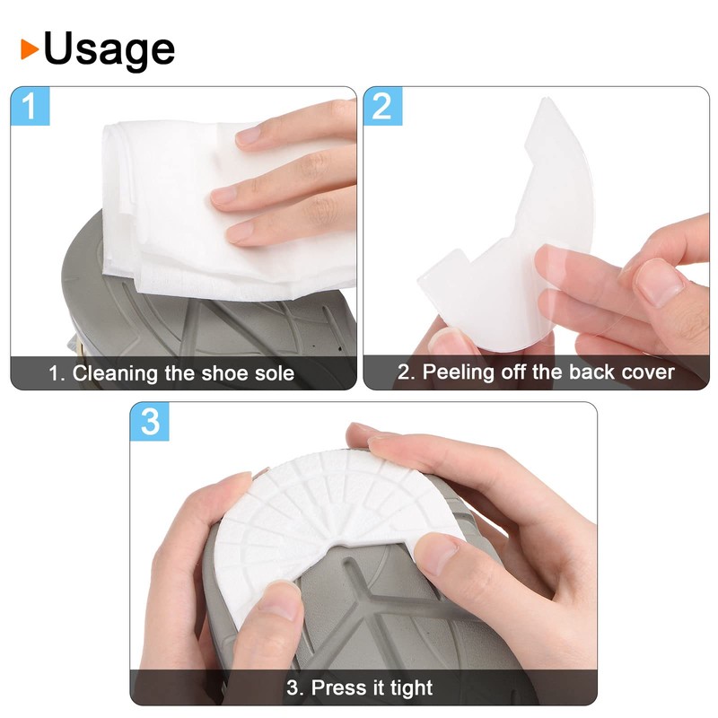 HARFINGTON 2pair Shoe Sole Protector for Sneakers Size 10-11 Self-Adhesive