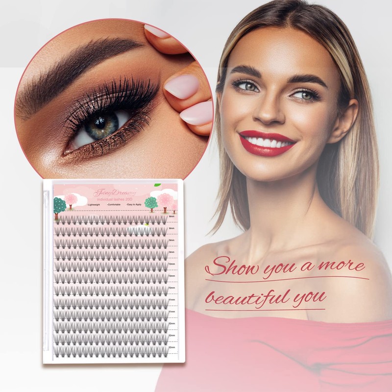 20D Lash Clusters, 240pcs Individual Lash Extensions 20D Volume Cluster