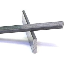 Stained Glass Reinforcing Bar, 1/8 x 1/2in Zinc Coated Steel 3ft x 4 Pieces