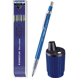 Staedtler Mars Technico 780 C Mechanical Pencil HB 2 mm with Metal Clip, Blue