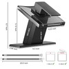 Bathroom Faucet Black Waterfall Glass Spout Single Handle One Hole