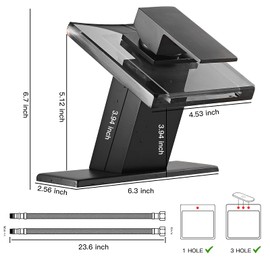 Bathroom Faucet Black Waterfall Glass Spout Single Handle One Hole Bath Sink Faucet Vanity Lavatory Basin Mixer Tap with Cover Plate Deck Mount Commercial