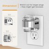 Briignite Night Light Plug into Wall, Dimmable Night Light with