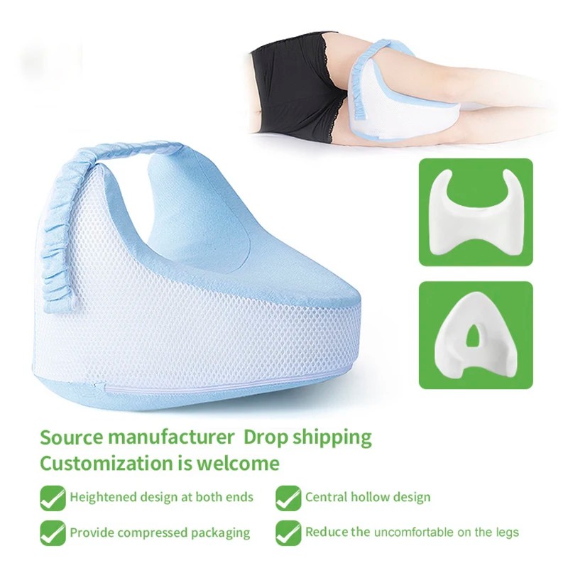 Toolzia Hip Alignment Memory Foam Leg Pillow for Side Sleeping