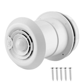 Acouto RV Fan 12V Roof Fan 4000R/min LED Air Ceiling Ventilation Grille Round Cooling Fan for Campers Travel Trailer Van Motorhome Accessories Caravan Parts