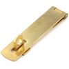 Merriway BH07773 Brass Hasp & Staple Polished & Lacquered 4