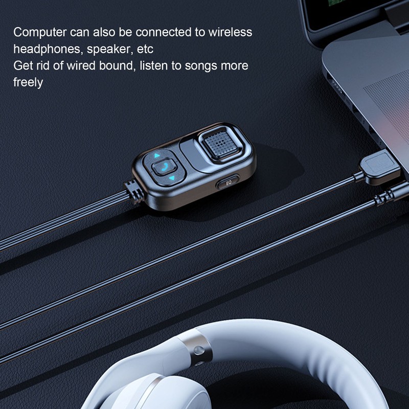 USB Bluetooth AUX Adapter Hands Free Call Wireless Music Receiver