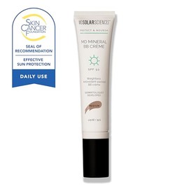 MDSolarSciences MD Mineral BB Crème SPF 50 – Beauty Balm Sunscreen for Face - Vegan Broad Spectrum UV Protection – Blendable Tinted Cream – Smooth, Na