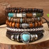 coadipress Bohemian Mix Bead Multi Layer Versatile Statement Bracelets Boho