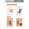 SORWDUERM 4 Pack Brown Leather Coat Hooks Wall for Hanging