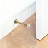 Khtumeware 2 Pack Satin Brass Zinc Door Stopper with Rubber