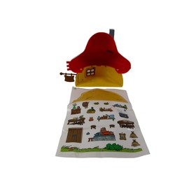 OPO 10 - Half house of the red Smurfs + stickers - Deagostini Collection - Height 15cms - To decorate with the stickers provided - RougeD / DMS3